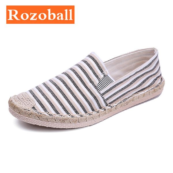 

men canvas shoes fashion casual flat loafers men driving shoes comfortable breathable fisherman shoe dropshipping rozoball, Black
