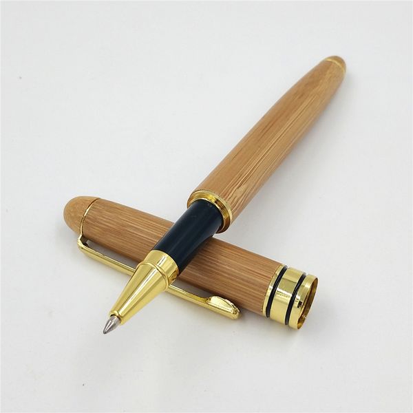 

0.5mm bamboo sign pen gift pen for teacher colleague business meeting gift, Black;red