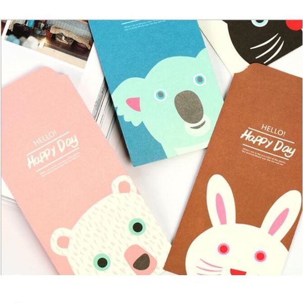 

50 pcs/lot cartoon animal paper envelope fashion people envelopes stars shine envelope for party wedding letter invitations