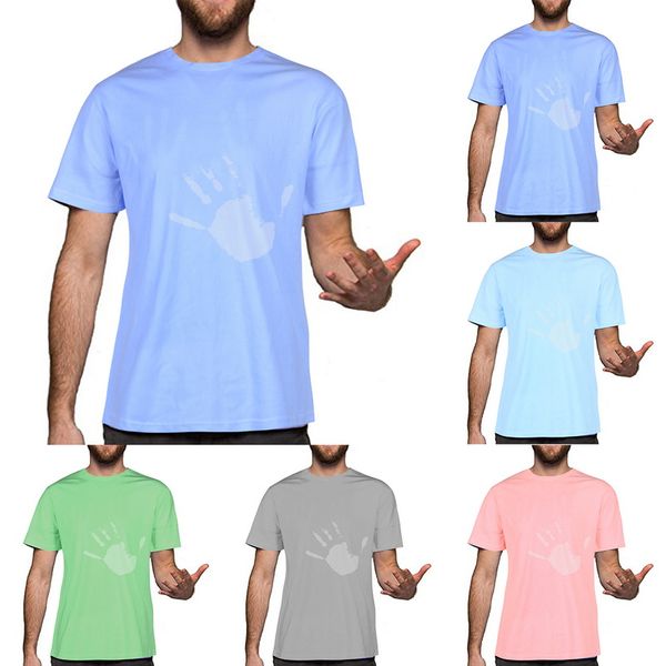 

мужчины изменение цвета топ тройники лето с коротким рукавом о-шея спорт tshirt beachwear мужская одежда 2020 новые повседневные футболки, White;black