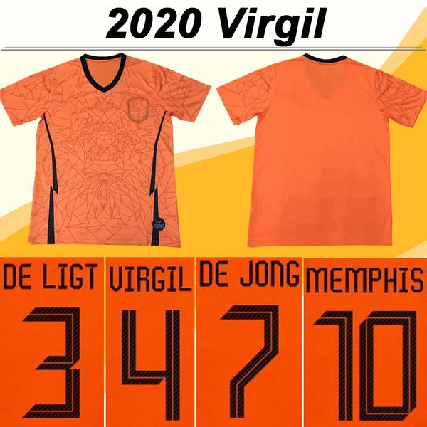 

2020 virgil van dijk de ligt men soccer jerseys netherlands national team de jong memphis promes football shirts strootman wijnaldum uniform, Black;yellow