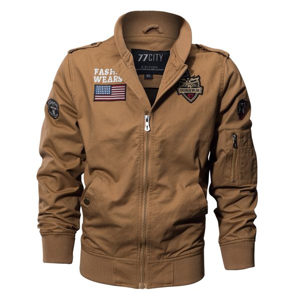 

autumn mens bomber jackets and coats winter clothes men basic jackets pockets coat fashion thin casual windbreaker plus size 4xl, Black;brown