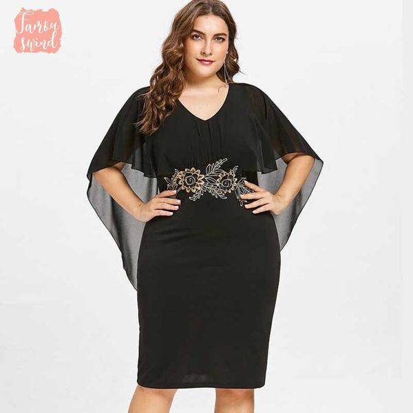 

партия платье моды vestidos женщины плюс размер 5xl semi sheer v шеи половина рукава оболочки платье большого размера дизайнер одежды, Black;gray