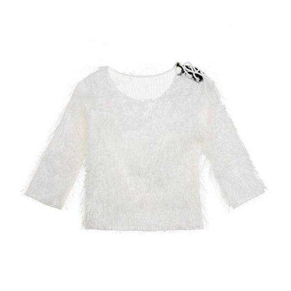

autumn winter baby girl sweater toddler infant kids white princess long sleeve knitting pullover children sweater clothes, Blue