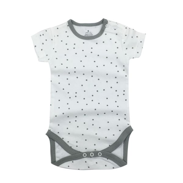 

новорожденные bodysuit одежда для младенцев комплекты 100% хлопок тела младенца с коротким рукавом белье младенческого мальчики одежда для м, White