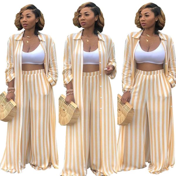

wide leg pants striped set and pants full length set two piece o neck women womens outfits 2018, White