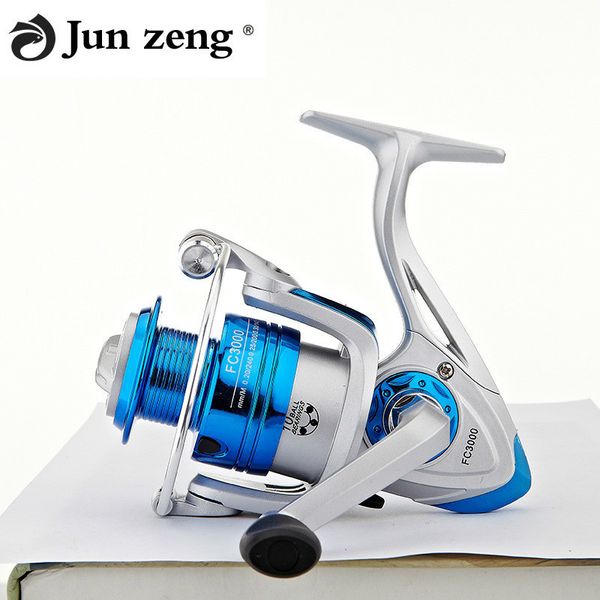 

junzeng fishing spinning reel winter fishing reel ball bearing 11+1bb 5.2:1/4.7:1 1000-6000 series water proof lightweight