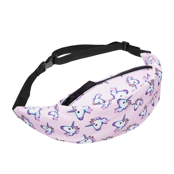 

unicorn women money belt travelling mobile phone bag new 3d colorful waist pack for men fanny pack style bum bag #lr3