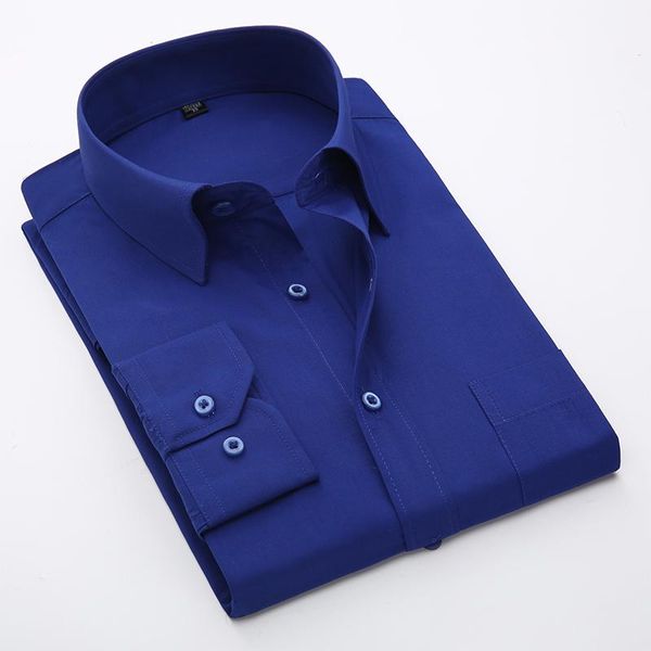 

мужские деловые твердые рубашки плюс размер с длинным рукавом повседневные рубашки большой размер 7xl 8xl формальные мужские топы, White;black