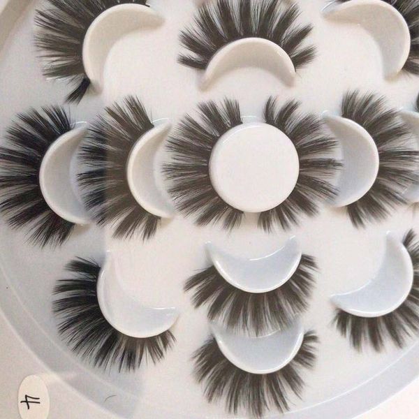 

Bao Cheryl 7Pair/set False Eyelashes Natural Long Curly Thick Soft Fake Eye Lash Extensions Flair Eyelashes Makeup Terrier Lashes New