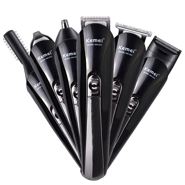 

6 in 1 rechargeable hair trimmer titanium hair clipper electric shaver beard trimmer men styling tools shaving machine