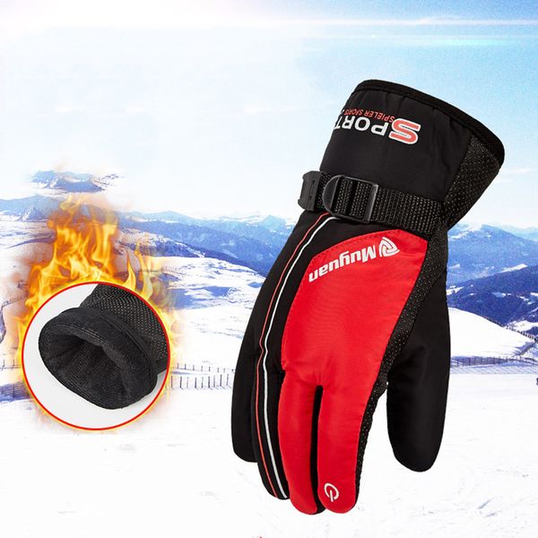 

winter waterproof anti-slip outdoor sports warm thermal velvet ski snow gloves