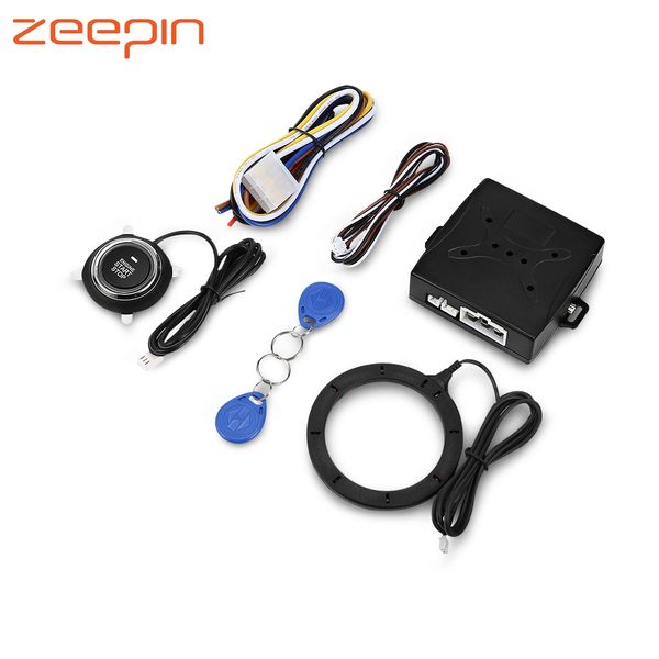 

car anti-theft device two-way auto rfid engine push button lock unlock keyless entry start sauto burglar alarm system