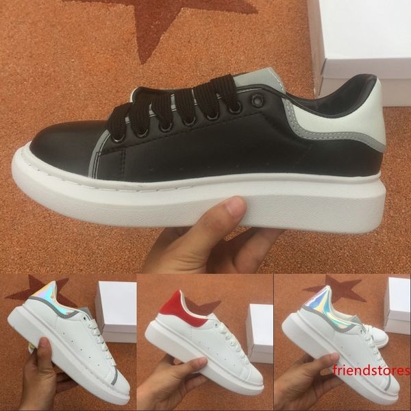 

светоотражающий тройной черный белый роскошный дизайнер мужская повседневная обувь мужские женские модные кроссовки партия туфли на платформ