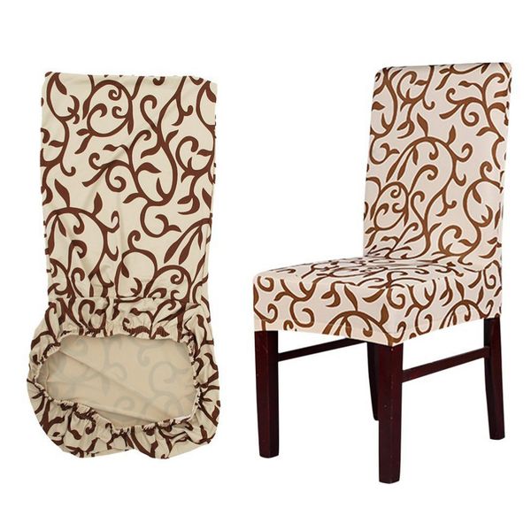 

printing removable chair cover elastic slipcover modern kitchen seat case stretch chair cover for banquet