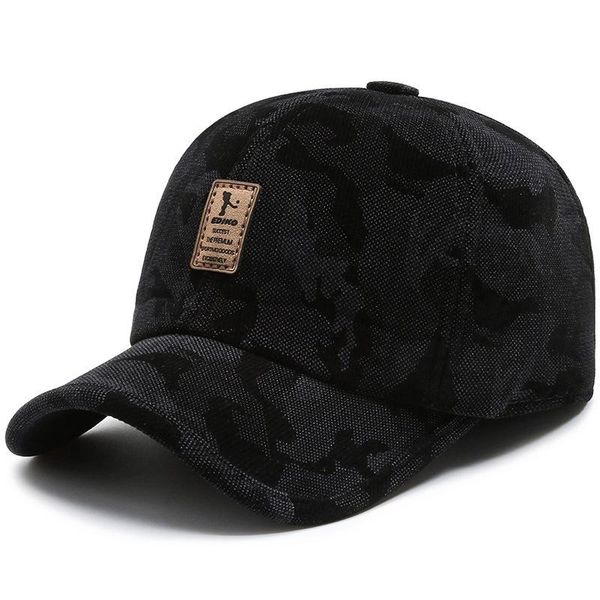 

2020 autumn and winter wild men's windproof and coldproof baseball cap outdoor fashion ear protection cycling warm hat cgteu, Black;white
