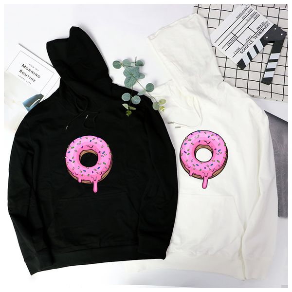 

женская дизайнерская casual sweatshrits 2020 новый arriva печать толстовки с длинным рукавом с капюшоном мужская мода пуловеры 5 цветов, Black