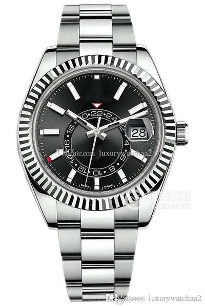 

2019 brand 18k gold luxury mens watch sky-dweller mechanical automatic fashion stainless steel sports watches self-wind wristwatches, Slivery;brown