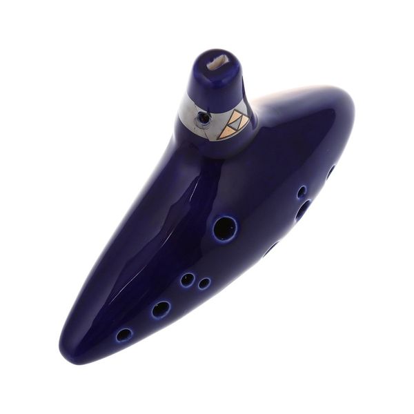

12 отверстие ocarina ceramic alto c легенда о zelda ocarina флейты синий инструмент