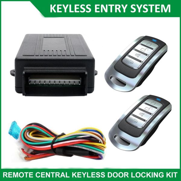 

door central locking kit universal keyless entry system remote 2 fobs keys car