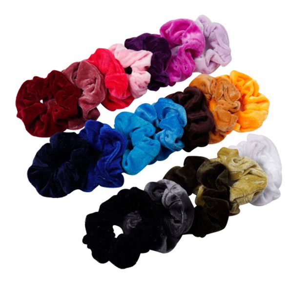

women velvet solid elastic hair bands ponytail holder scrunchies tie rubber band headband gum for hair hair accessories