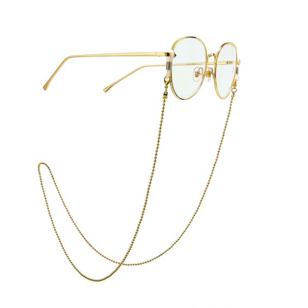 

golden bead travel anti-slip hanging chain chain anti-lost sunglasses eyeglasses and sunglasses, Blue