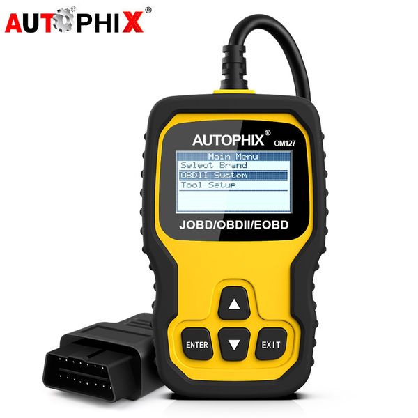 

auix om127 obd2 car diagnostic tool obdii eobd jobd code reader auto engine analyzer scan obd 2 automotive scanner pk elm327