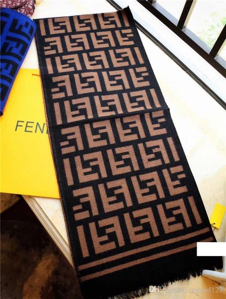 

new brand scarf classic brand cashmere shawl fashion men's and women's soft wool scarf 180*3cm, Blue;gray