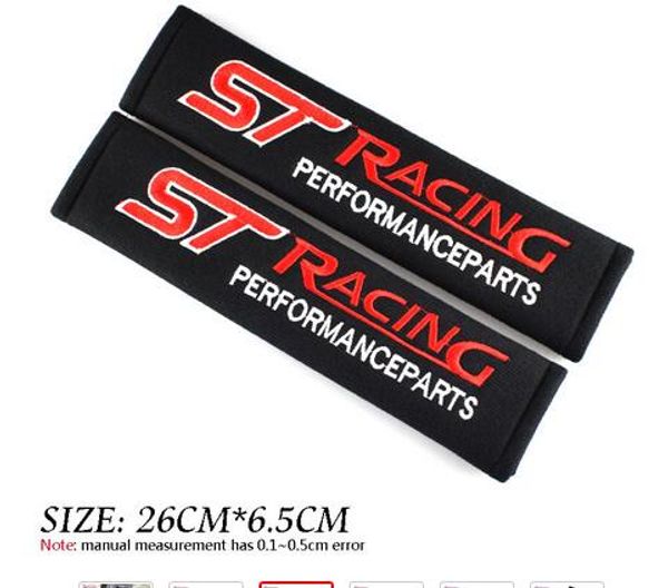 

car styling seat belt cover case for ford st racing focus 2 3 auto cover stickers accessories car-styling 2pcs/lot