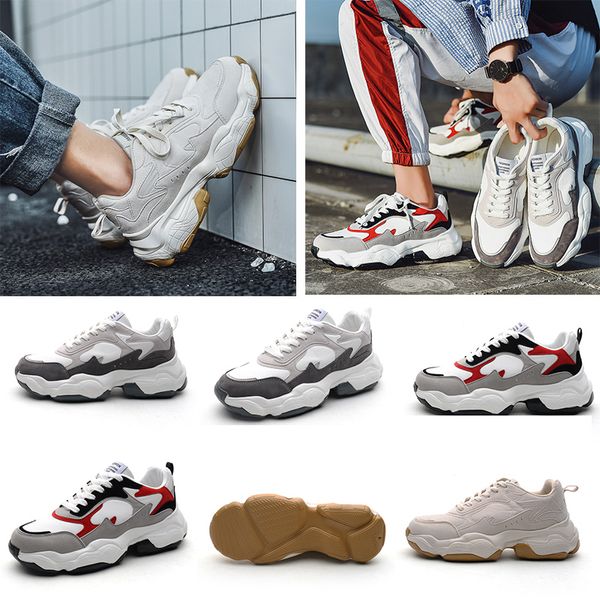 per gli uomini migliori donne di alta qualità da papà vecchio papà grigio rosso bianco nero trasparente sneaker sportivo trasparente sneaker 39-44 conducibile