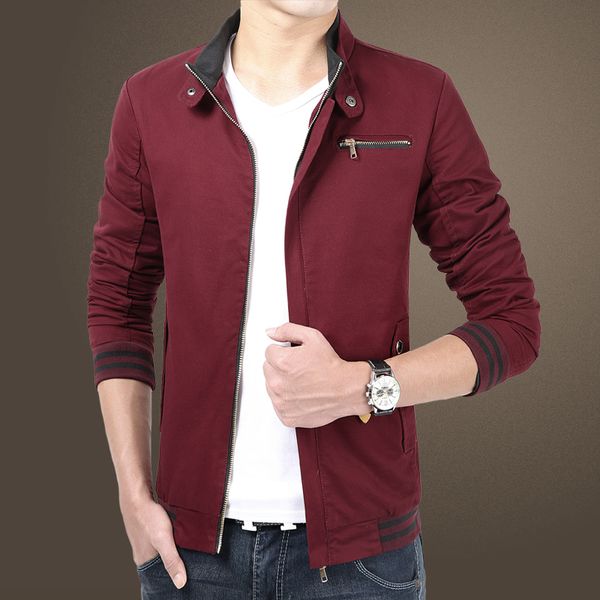 

ifrich men jacket waterproof windbreaker bomber jacket business casual men's pilot coat jackets spring autumn fashion 5 colors, Black;brown