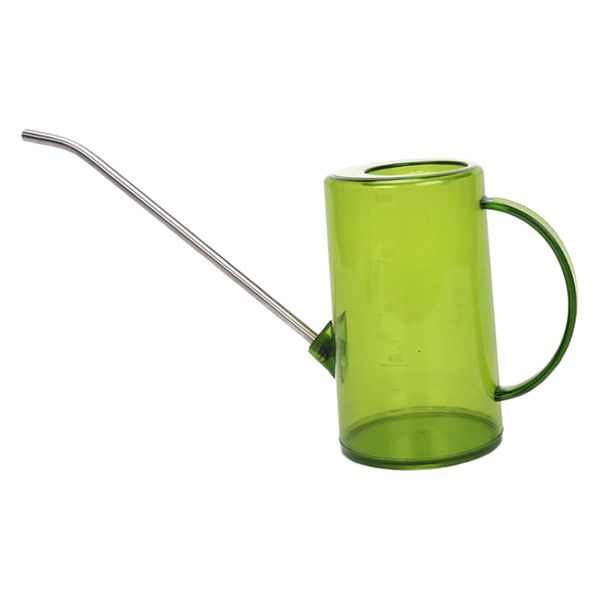 

1l green watering pot long mouth watering can for home garden