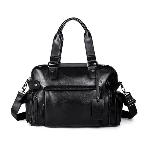 

2019 autumn new arrival men's bags pu leather men bag casual business man shoulder crossbody bags large capacity travel messenge