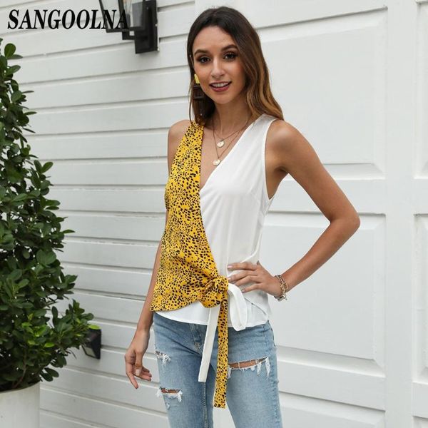 

women summer strappy tank loose casual sleeveless shirts camis knitted round neck color block zebra tank, White