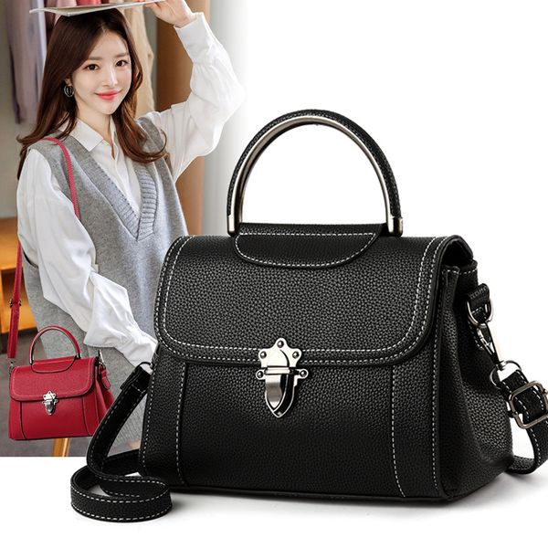 

2020 дамы новый корейский моды сплошной цвет сумки на ремне сумки casual простой большой емкости малый fragrance