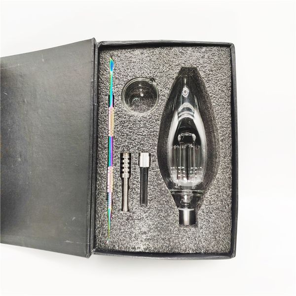 

Нектар Collectorzx Honeybird с Titanium ногтей Nail Кварц RainbowTitanium покрытия DABTool стеклянной Dowl Для курящих кх