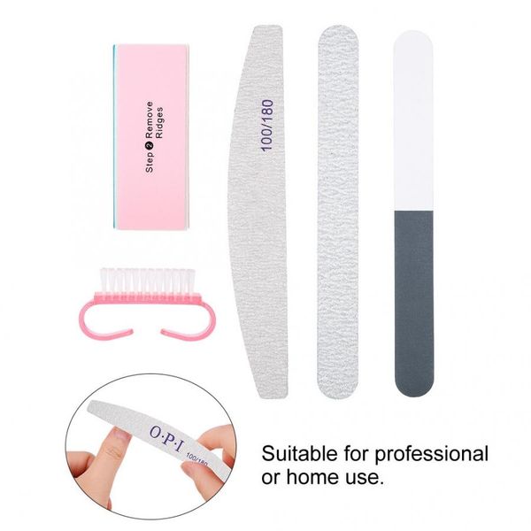 

5pcs/set polish tools nail sanding files brush durable buffing accessories uv gel nails accessoires for manicure