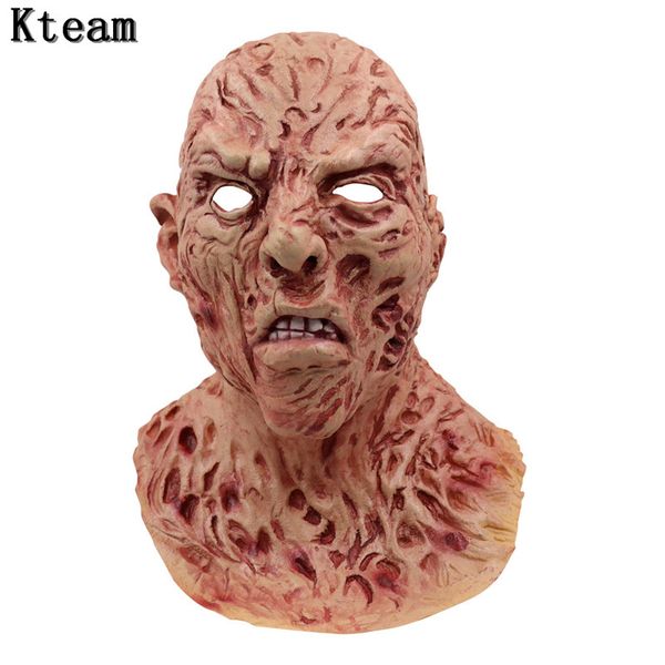 

new fun realistic party costume horror mask deluxe freddy krueger mask scary dance carnival cosplay zombie mask