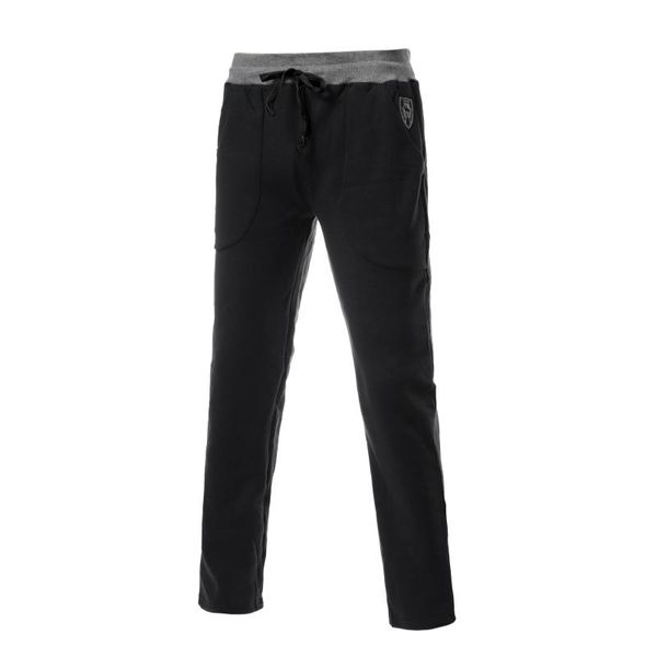 

мужские joggers 2017 марка мужской брюки мужские брюки повседневные брюки sweatpants jogger черный xxxl вдм, Black