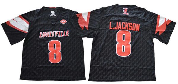 

2018 2019 ncaa louisville cardinal college #8 lamar johnson jersey home black stitched lamar johnson l.johnson university football jerseys