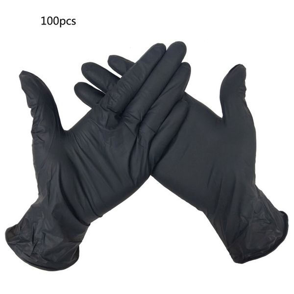 

100/50 Шт Einweg Latex Handschuhe Universal Reinigung Arbeit Finger Handschuhe Latex Schutz Home Lebensmittel Für Sicherheits Schwarz