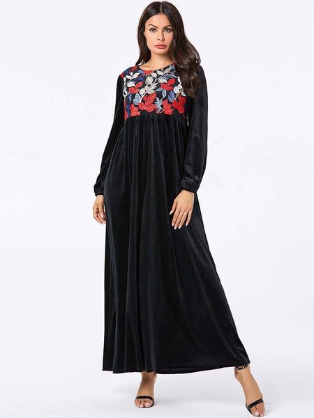 

mc209101 женской вышитого золотого velvet long мусульманского платья вечера аравийских одежды арабской одежда индийского платье kj исламская, Red