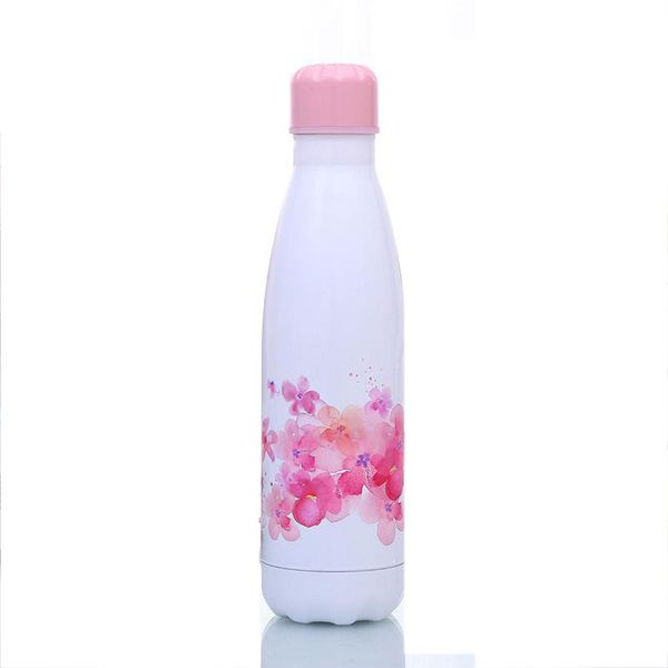 

модные cherry blossom из нержавеющей стали 500мл девушка порошок cola bottle двустенных с вакуумной изоляцией handy bottle