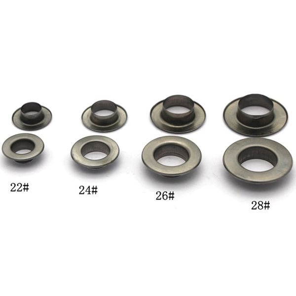 

1000pcs inner 8mm / 10mm / 12mm flat eyelets grommet, Black