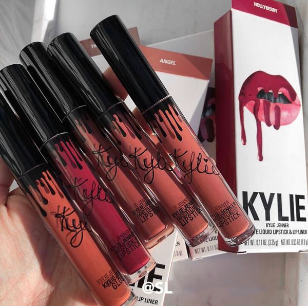 

2019 Кайли Lip Kit Жидкая губная помада матовая губная помада от Kylie блеск для губ губная помада 42 цвета Блеск для губ Set Frost Sexy