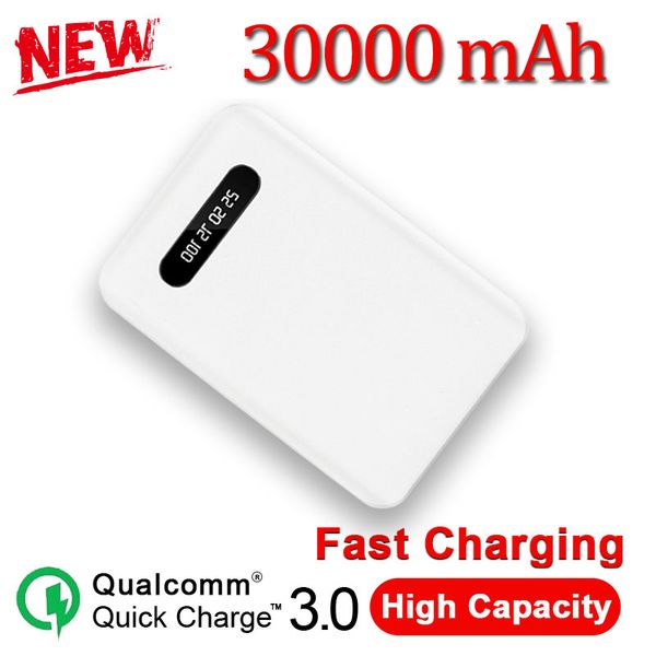 

30000mah mobile power bank fast charging mini mobile power bank external battery digital display phone external battery pack