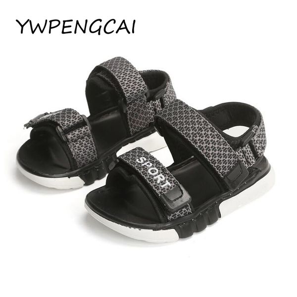 

ywpengcai 2020 summer kids shoes toddler boy sandals classic style open-toed boys sandals size 21-30, Black;red