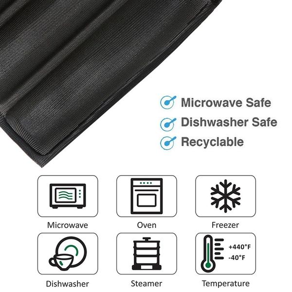 

silicone baguette pan - non-stick perforated fench bread pan forms , dog molds , baking liners mat bread mould other bakeware