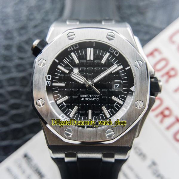 

лучшая версия royal diver 42мм 15710st.oo.a002ca.01 дата черный циферблат cal.3120 автоматическая мужские часы сапфировое стекло каучуковый, Slivery;brown