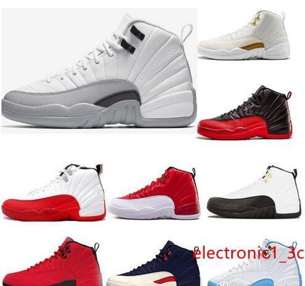 

12 designer 12s michigan xii man basketball shoes sneakers red black taxi playoffs gamma blue grey sports sneakers shoes for men us 5.5-13